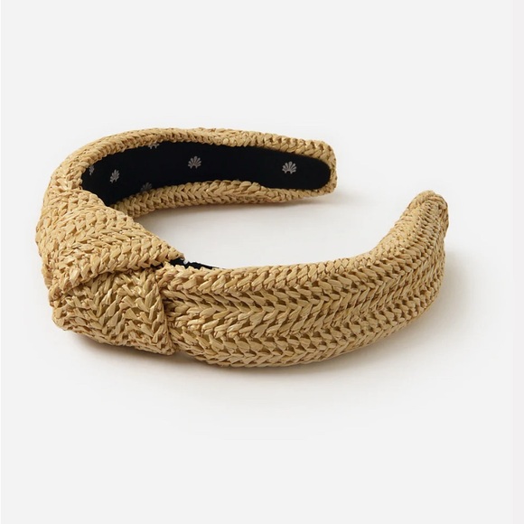 Lele Sadoughi Woven Natural Headband - Picture 1 of 9